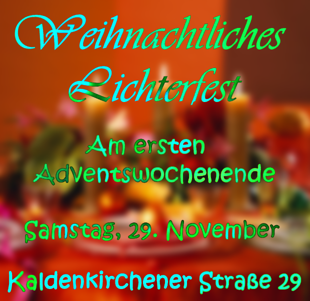 Weihnachtliches Lichterfest
